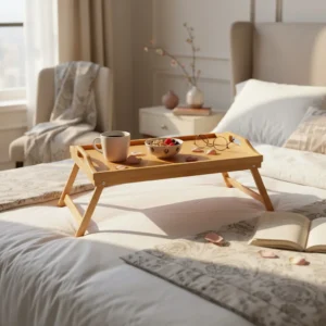 Bandeja de cama madera Bamboo 50X30 cm